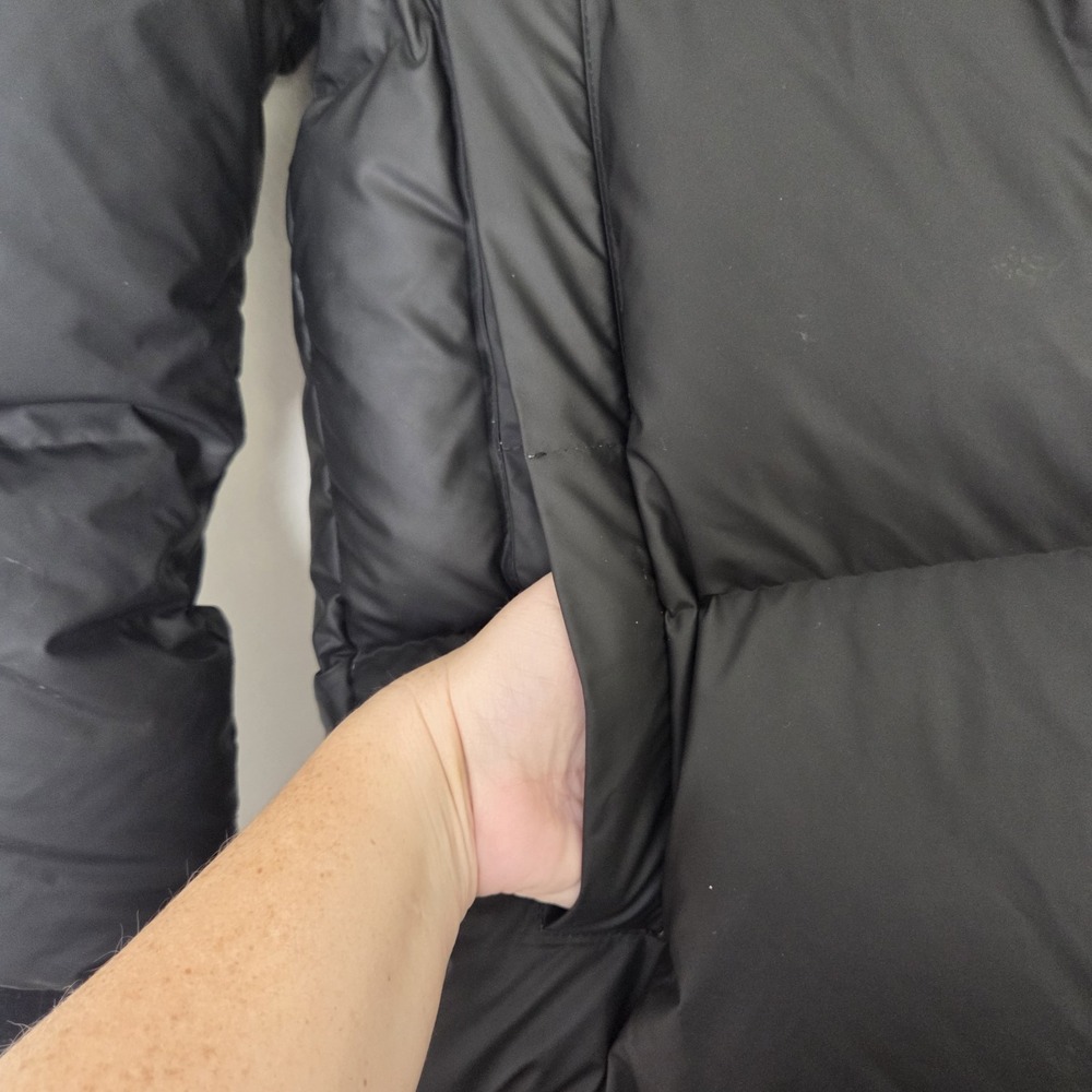 Pendelton Down Filled Black Long Puffer Waterproof Jacket Womens Size Medium - Picture 5 of 16